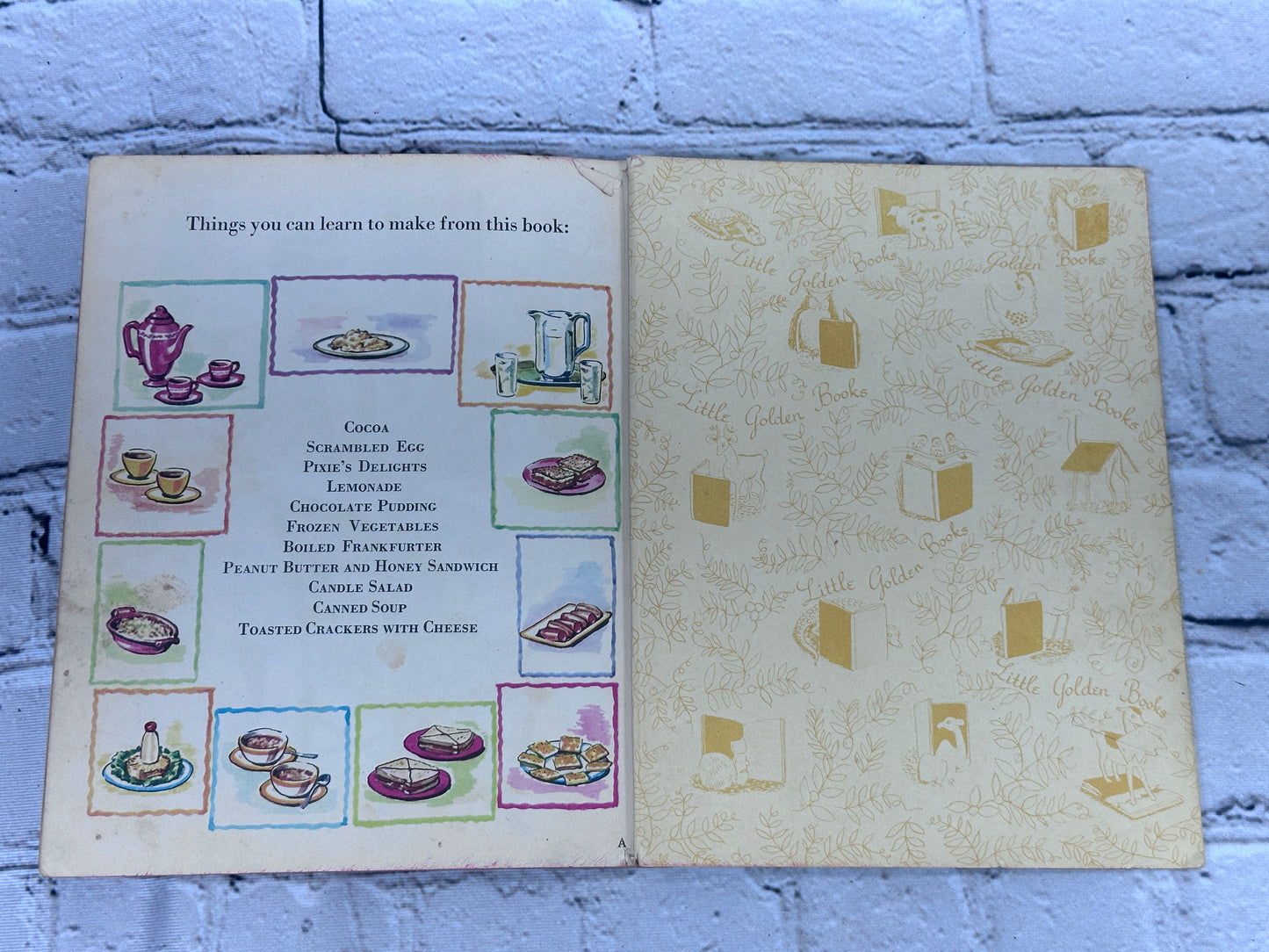 Susie's New Stove Little Chefs Cookbook [A Little Golden Book 1st Ed. · "A"· 1950]