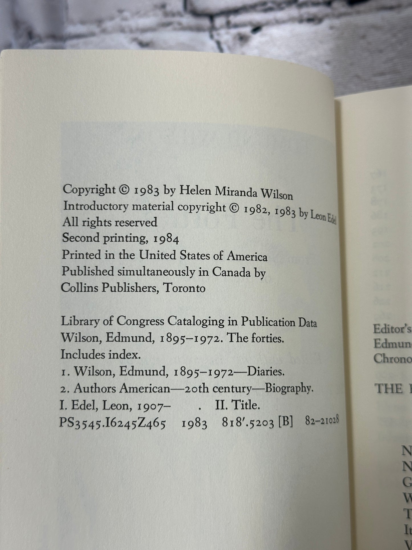 The Forties by Edmund Wilson [1984]