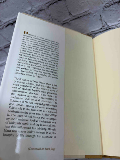 The Structure of Detachment: The Aesthetic Vision of Kuki Shuzo: With a Translation of Iki no kozo