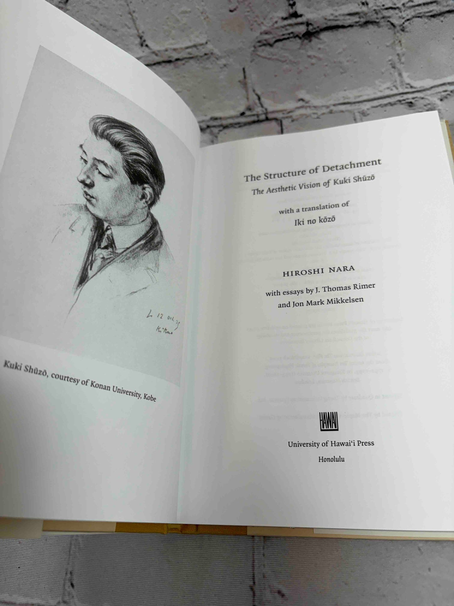 The Structure of Detachment: The Aesthetic Vision of Kuki Shuzo: With a Translation of Iki no kozo