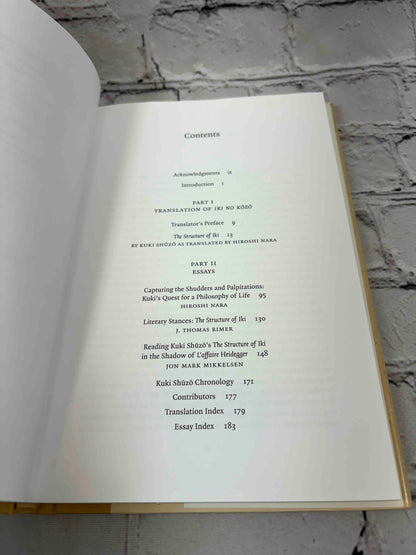The Structure of Detachment: The Aesthetic Vision of Kuki Shuzo: With a Translation of Iki no kozo