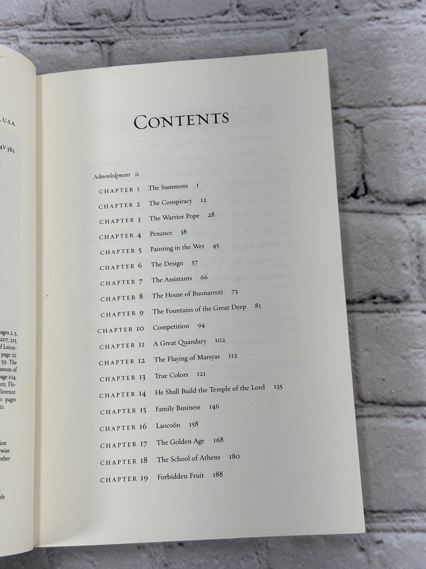 Michelangelo and the Pope's Ceiling by Ross King [2003 · Sixth Printing]