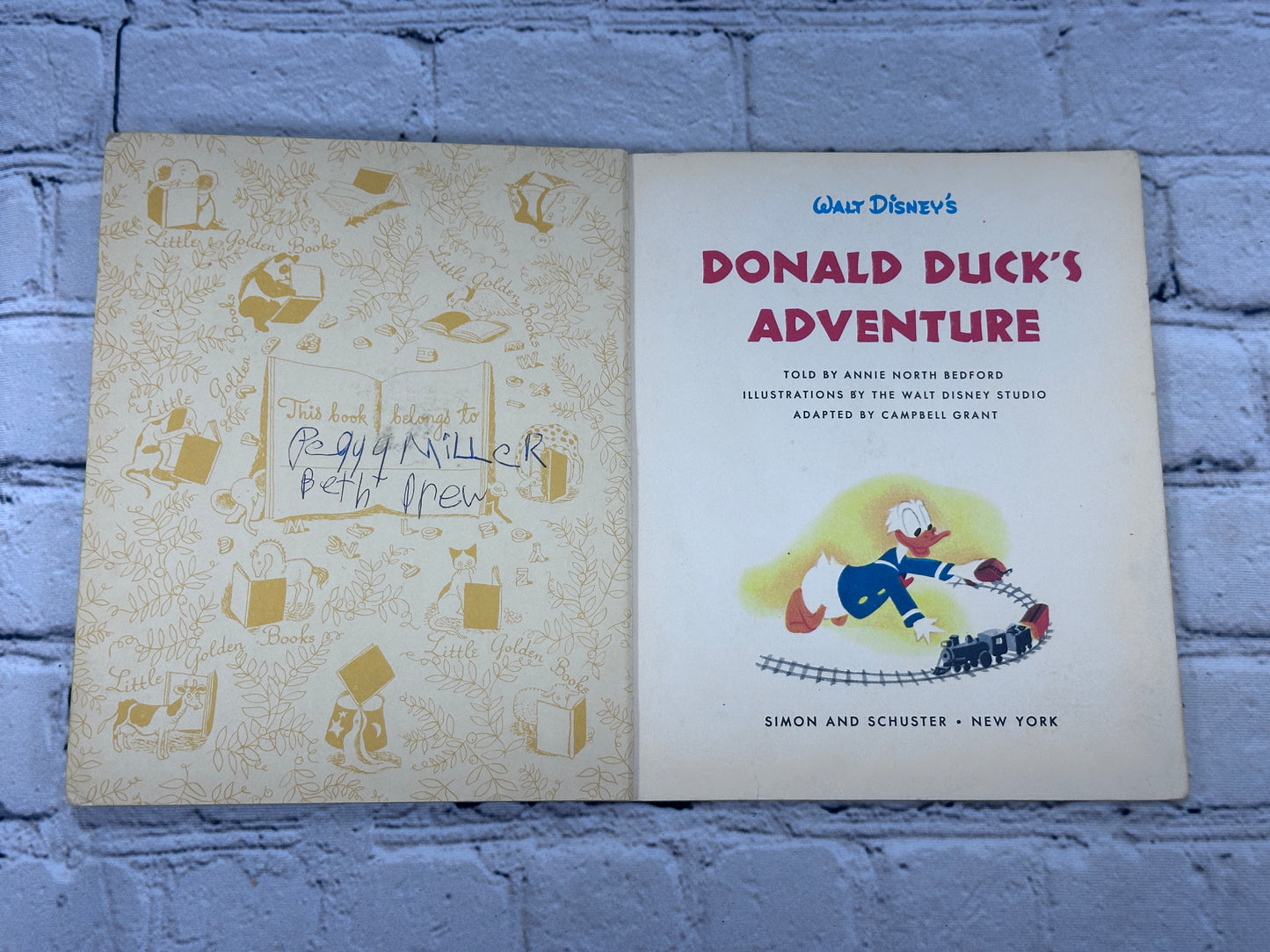 Walt Disney's Donald Duck's Adventure [A Little Golden Book 1st Ed. · "A" · 1950]