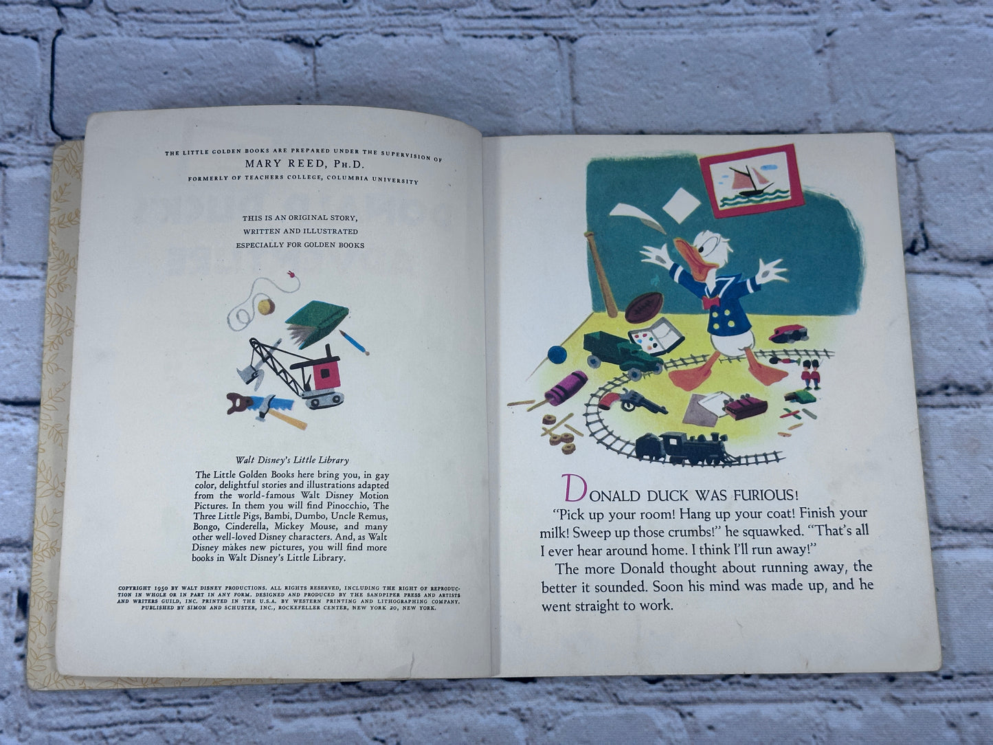 Walt Disney's Donald Duck's Adventure [A Little Golden Book 1st Ed. · "A" · 1950]