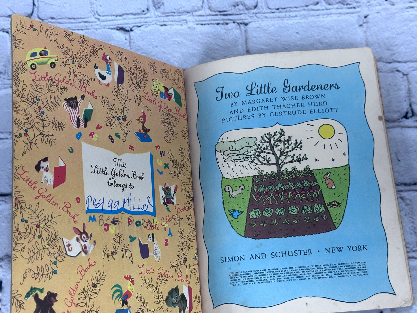 Two Little Gardeners [A Little Golden Book 1st Ed. · "A" · 1951]