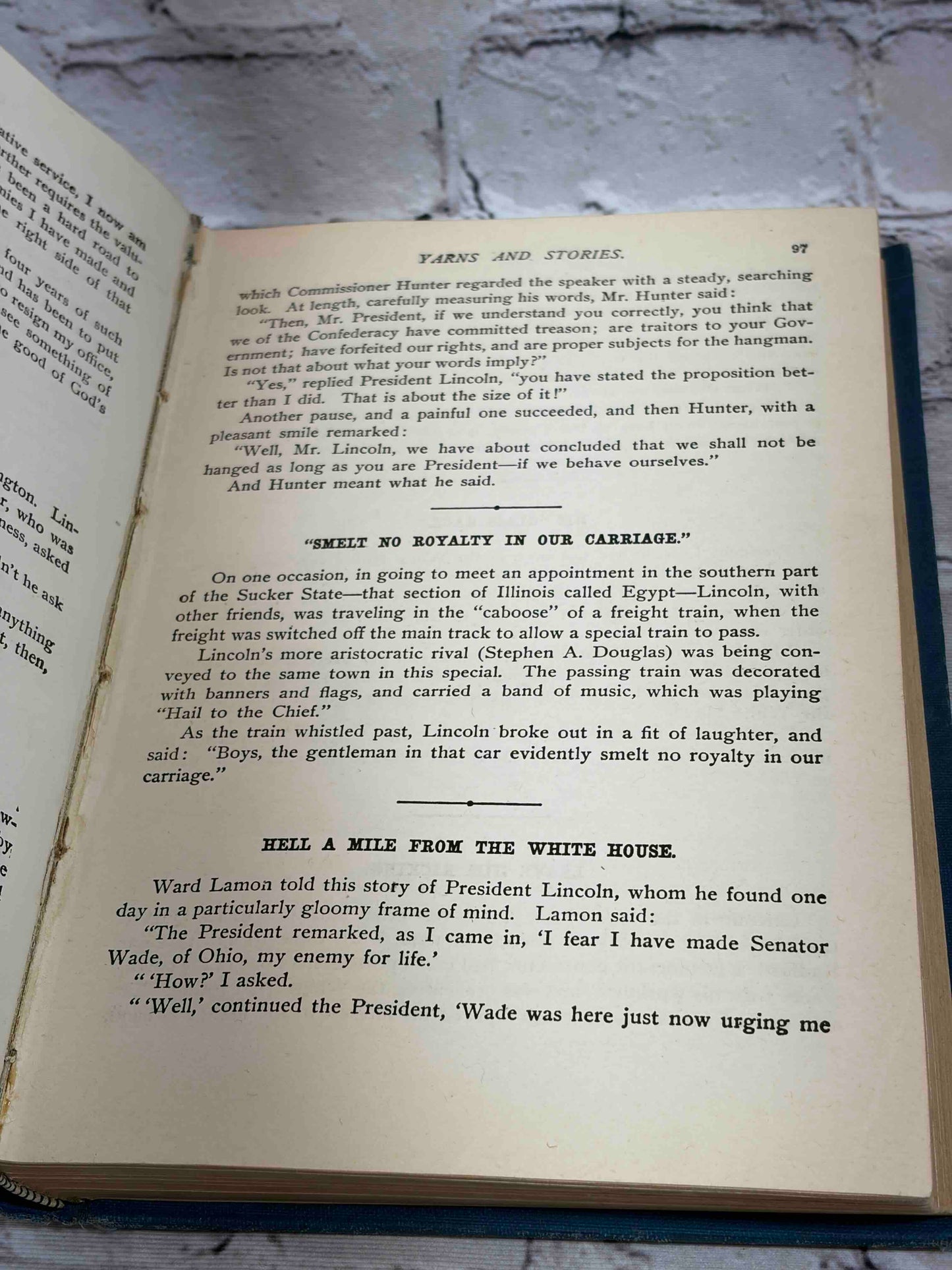 Lincoln's Own Yarns and Stories