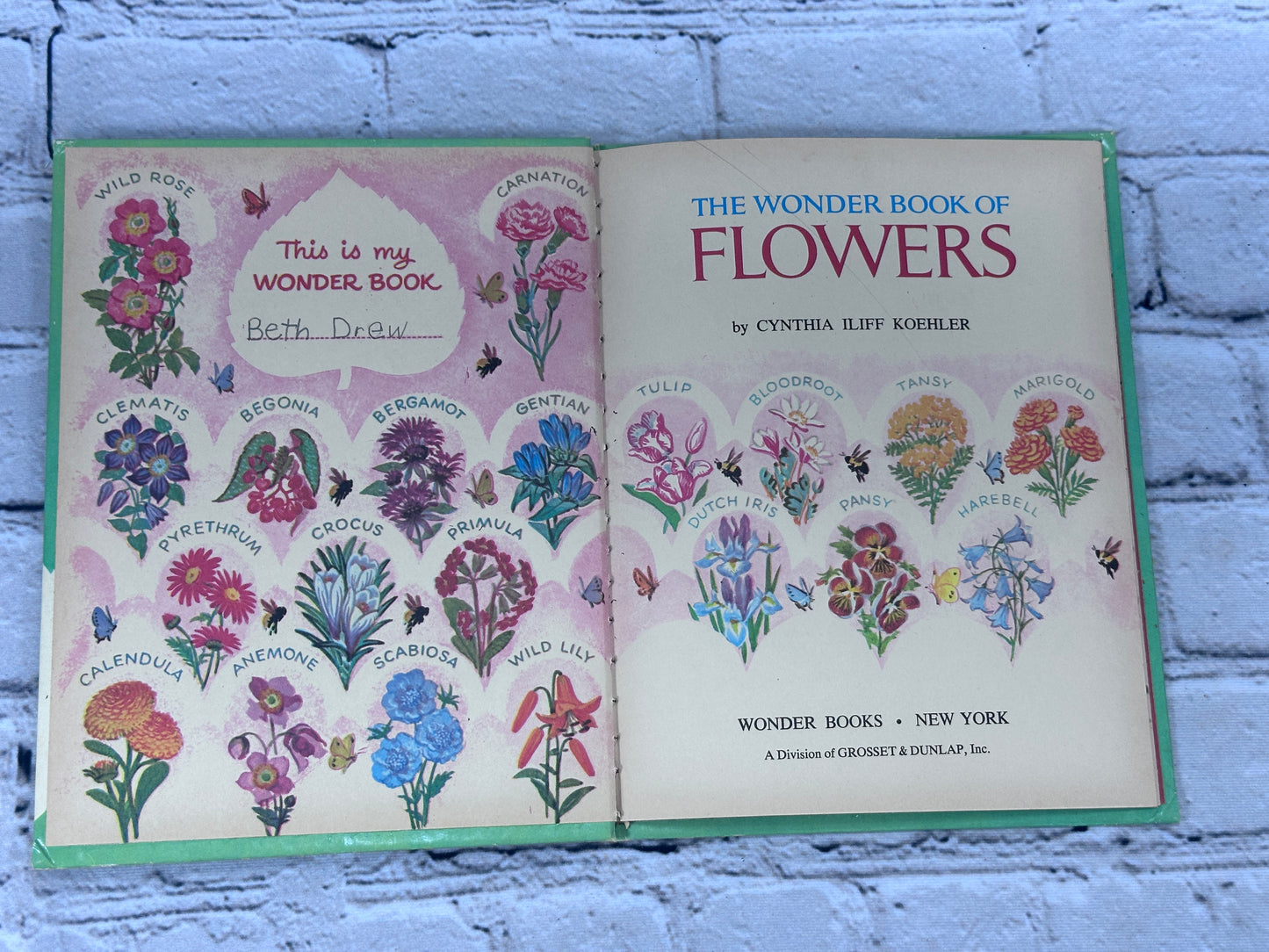 The Wonder Book of Flowers [Wonder Books · 1961]