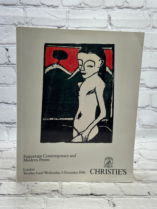 Important Contemporary and Modern Prints London Christie's [December · 1990]