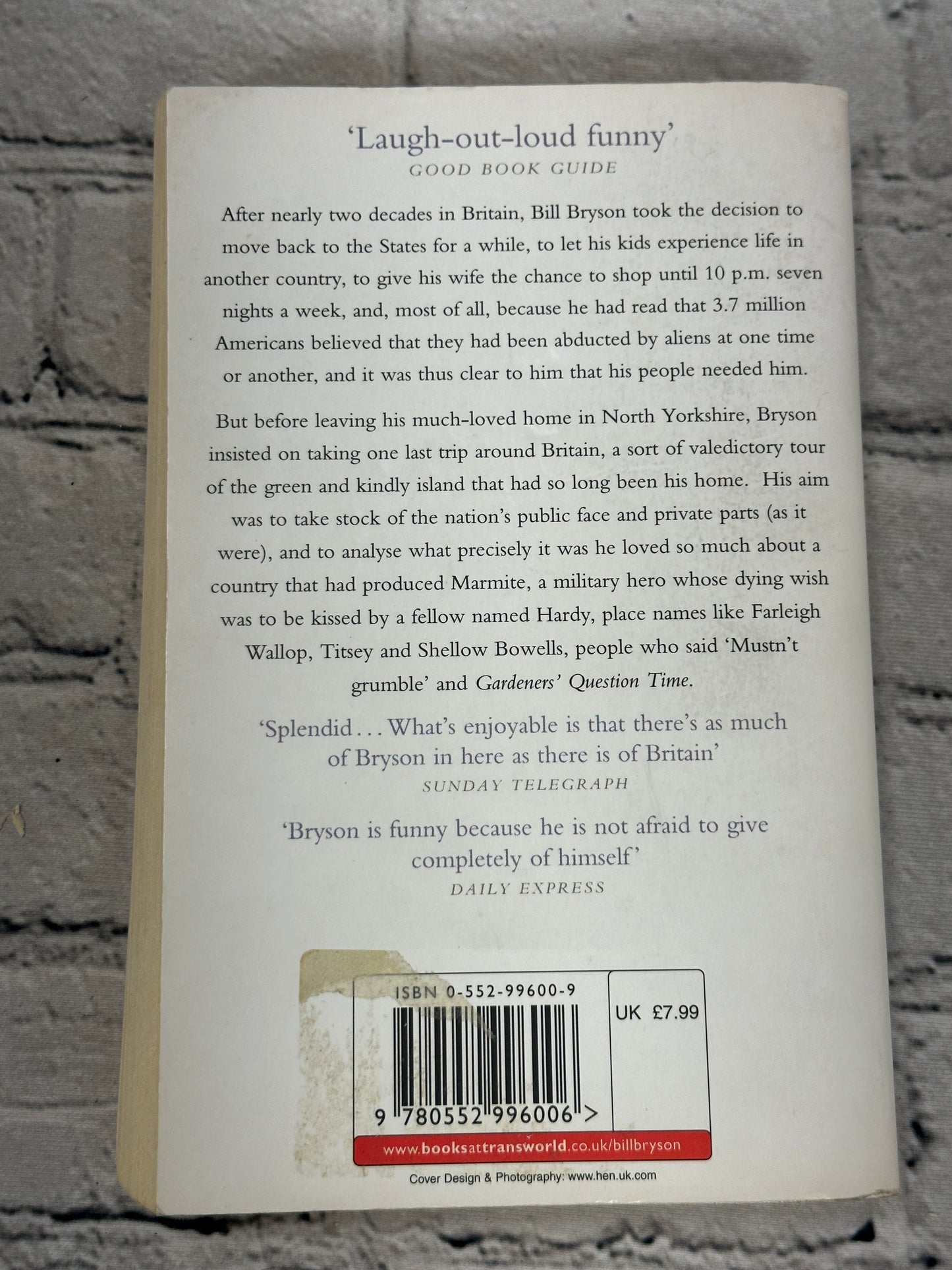 Notes From a Small Island By Bill Bryson [1998]