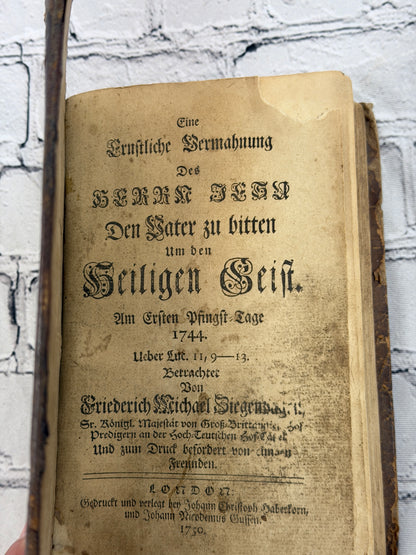 Eine Ernstliche Vermahnung Des Herrn Jesu Den Vater zu bitten um den Heiligen Geist