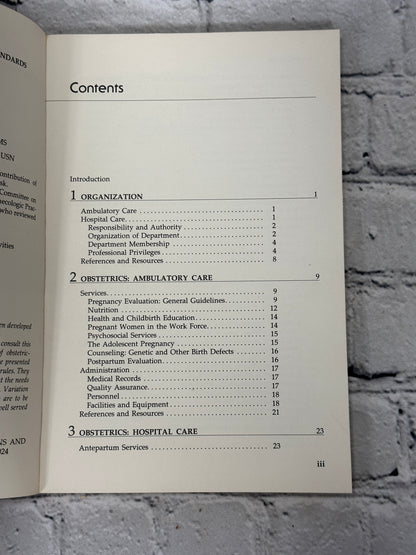 Standards for obstetric-gynecologic services [1982 · Fifth Edition]