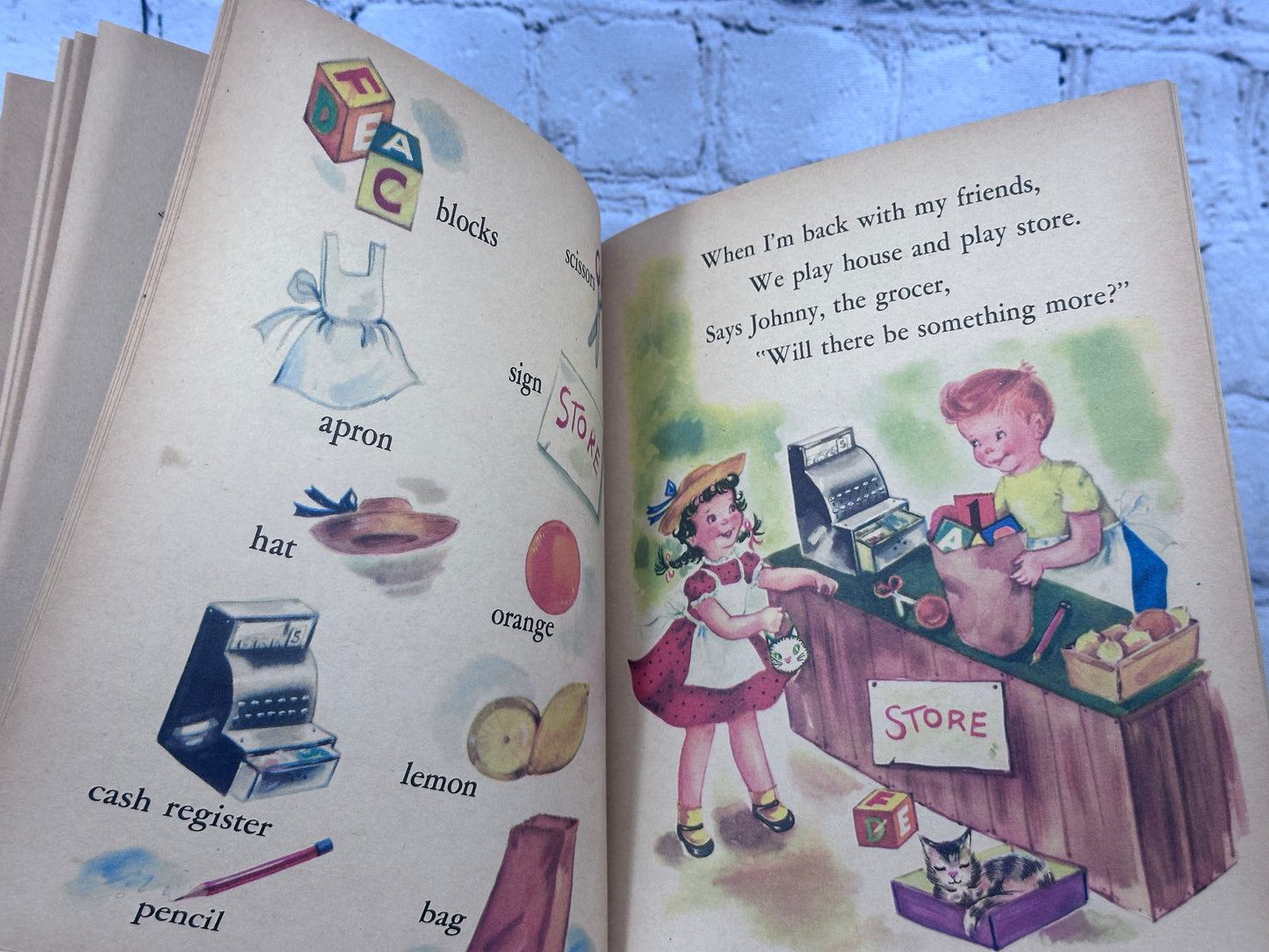 My Happy Day A Word Book by Thelma Shaw [Elf Book Ed. · 1951]