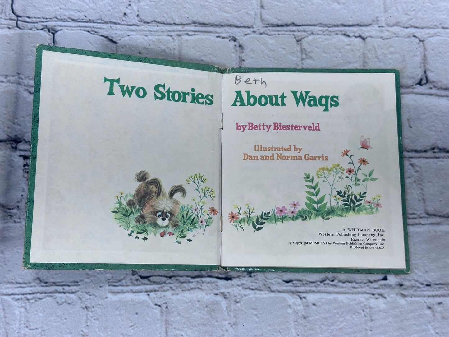 Two Stories About Wags by Betty Biesterveld [A Whitman Book · 1966]