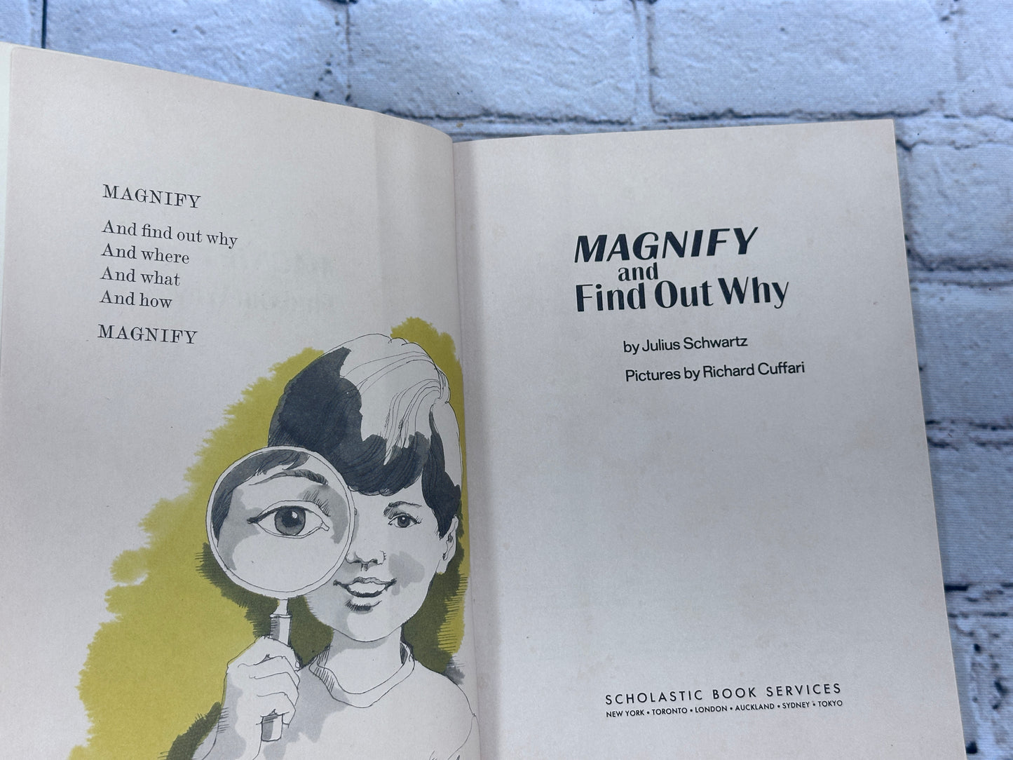 Magnify and Find Out Why by Julius Schwartz [Scholastic · TW 2920 · 1974]