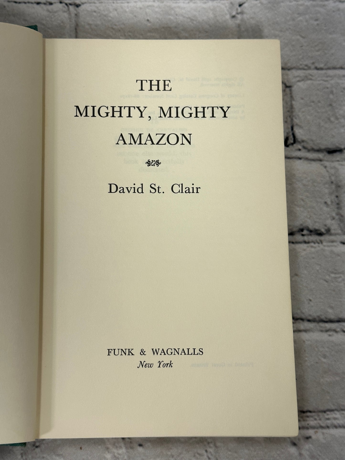 The Mighty Mighty Amazon By St. David Clair [1968]