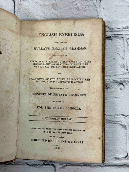English Exercises, Adapted to Murray's English Grammar