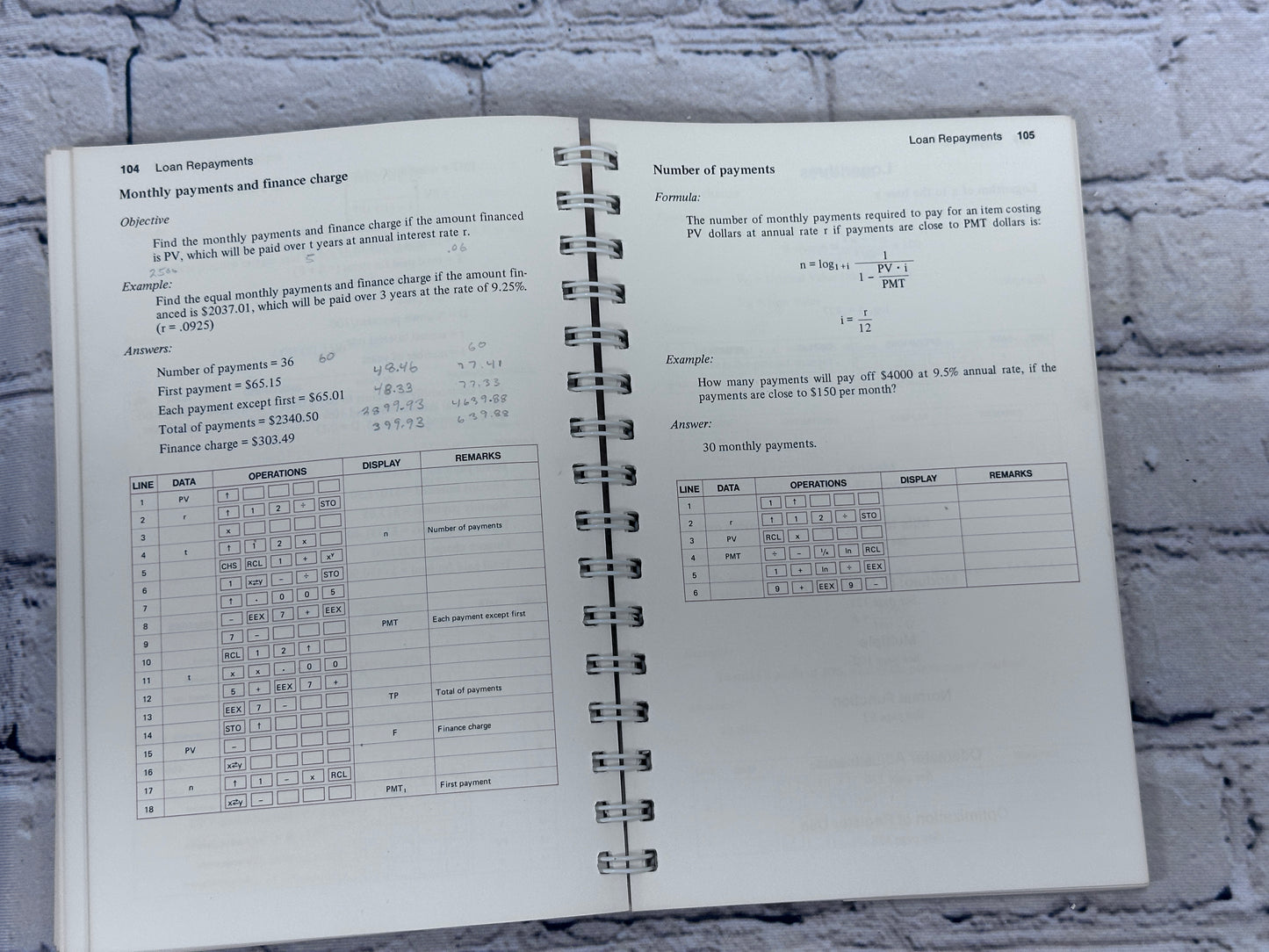 Hewlett Packard HP-35 Pocket Calculator Math Pac [1974]