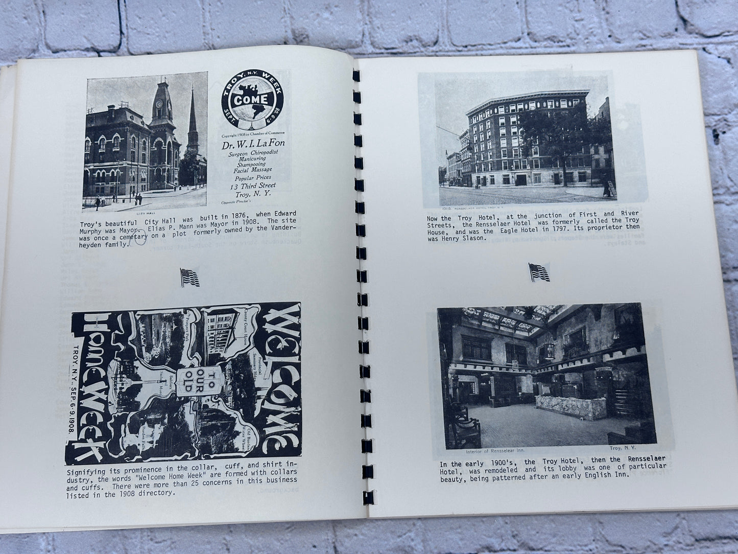 A Nostalgic Post Card Album of Troy, New York edited by H. Irving Moore [1971]