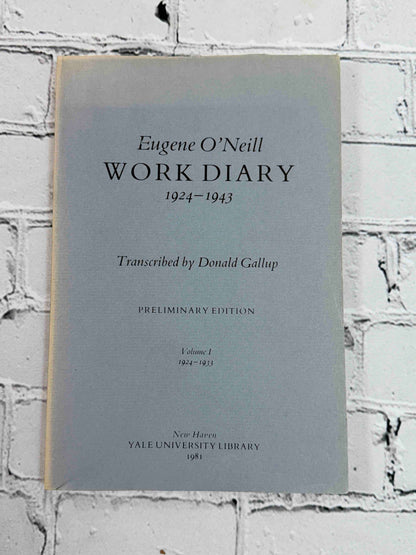 Eugene O'Neill Work Diary 1924 - 1943 (2 Volumes)