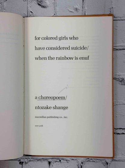For Colored Girls Who Have Considered Suicide / When the Rainbow Is Enuf