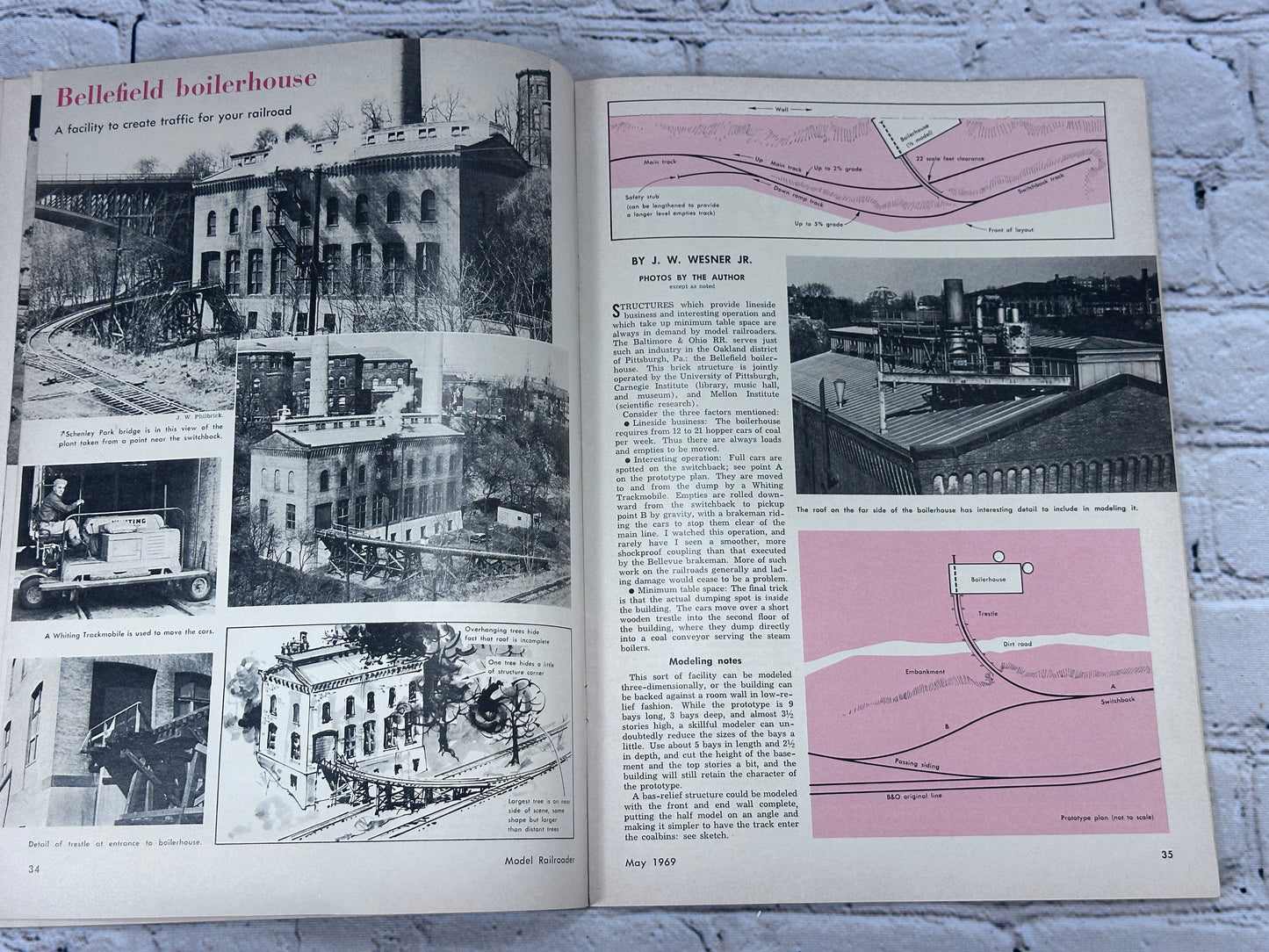 Model Railroader Alco RS-1 diesel locomotive drawings [Vo. 36, No. 5 · May 1969]