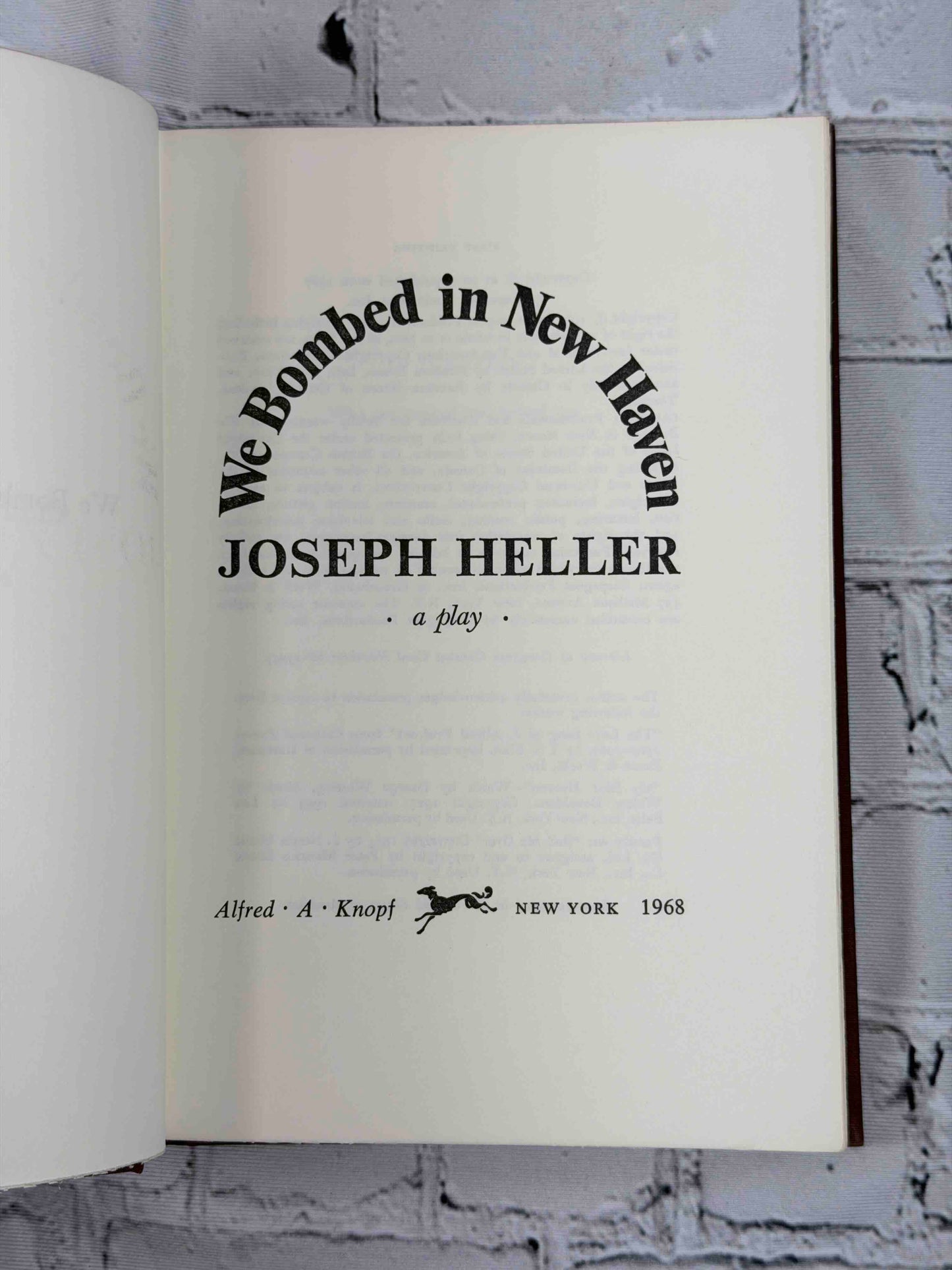 We Bombed in New Haven (SIGNED)