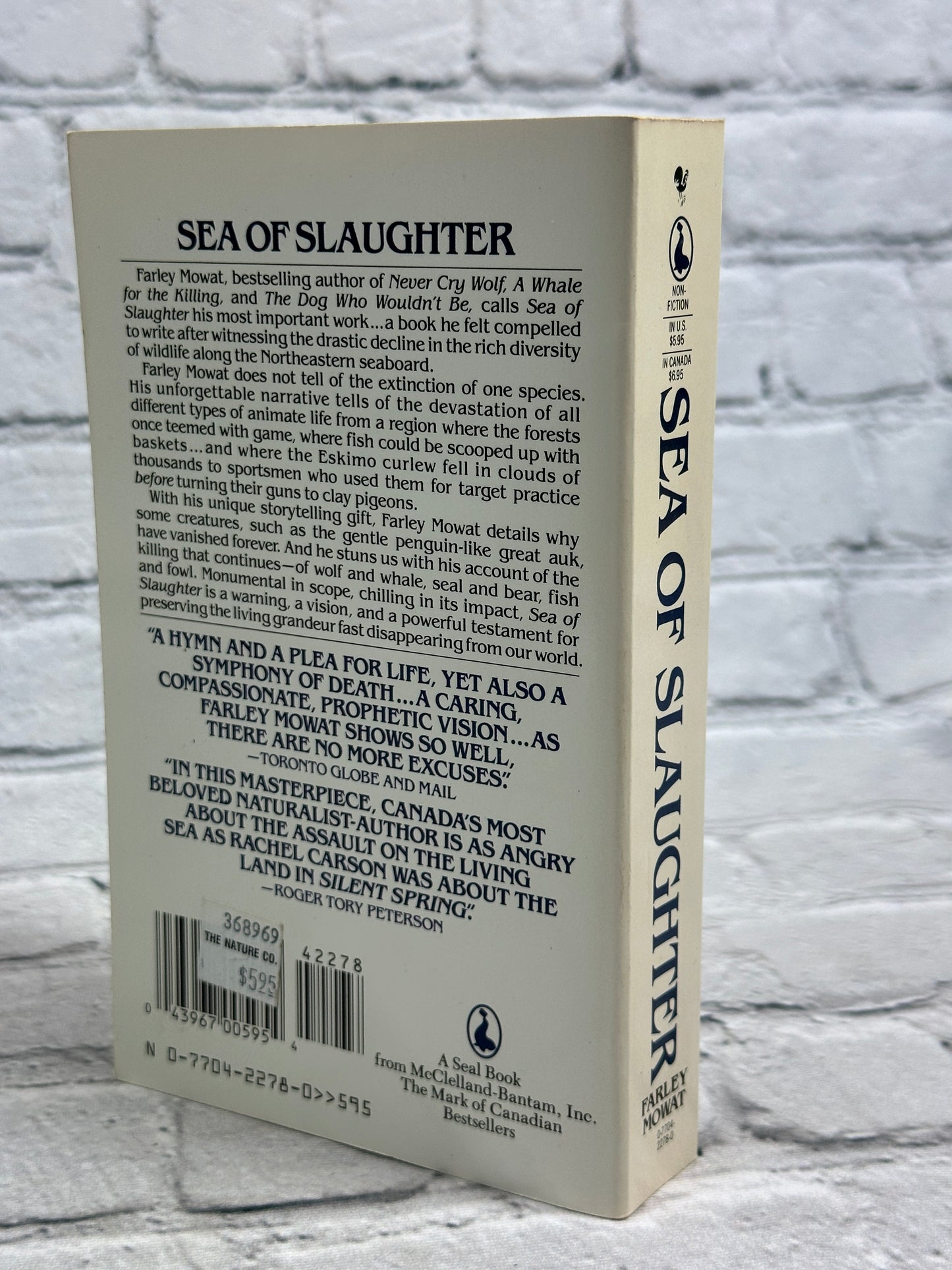 Sea of Slaughter by Farley Mowat [1989 · Seal Paperback Edition]