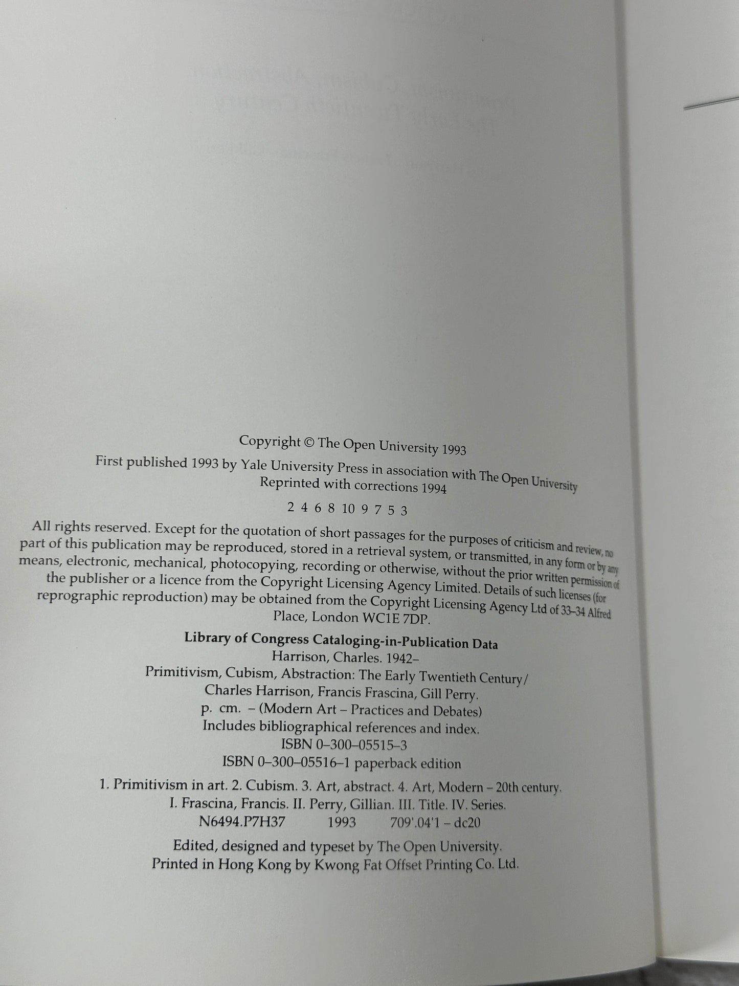 Primitivism, Cubism, Abstraction by Harrison, Frascina & Perry[1993 · 2nd Print]