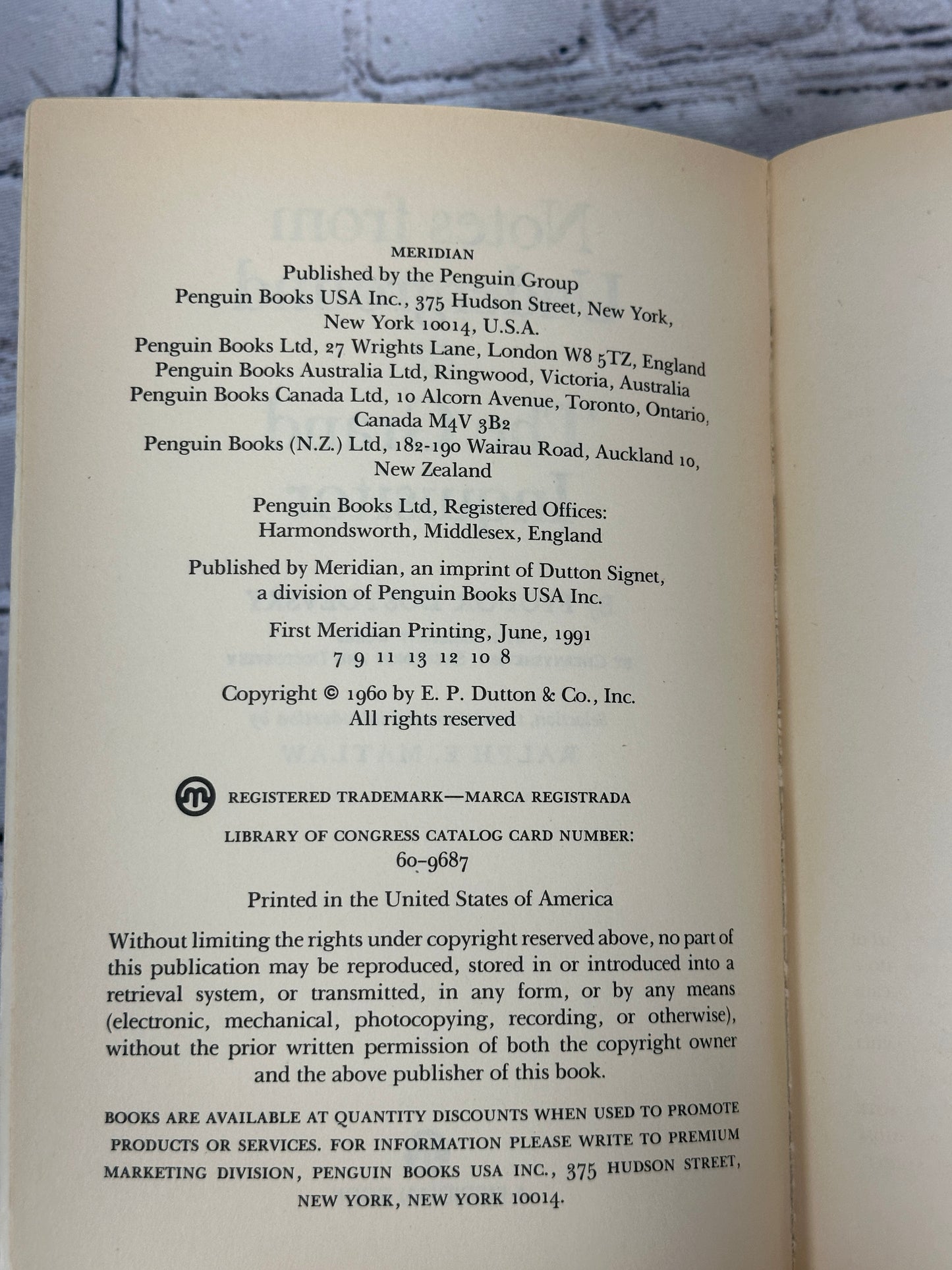 Notes from Underground and The Grand Inquisitor by Fyodor Dostoevsky [1991]