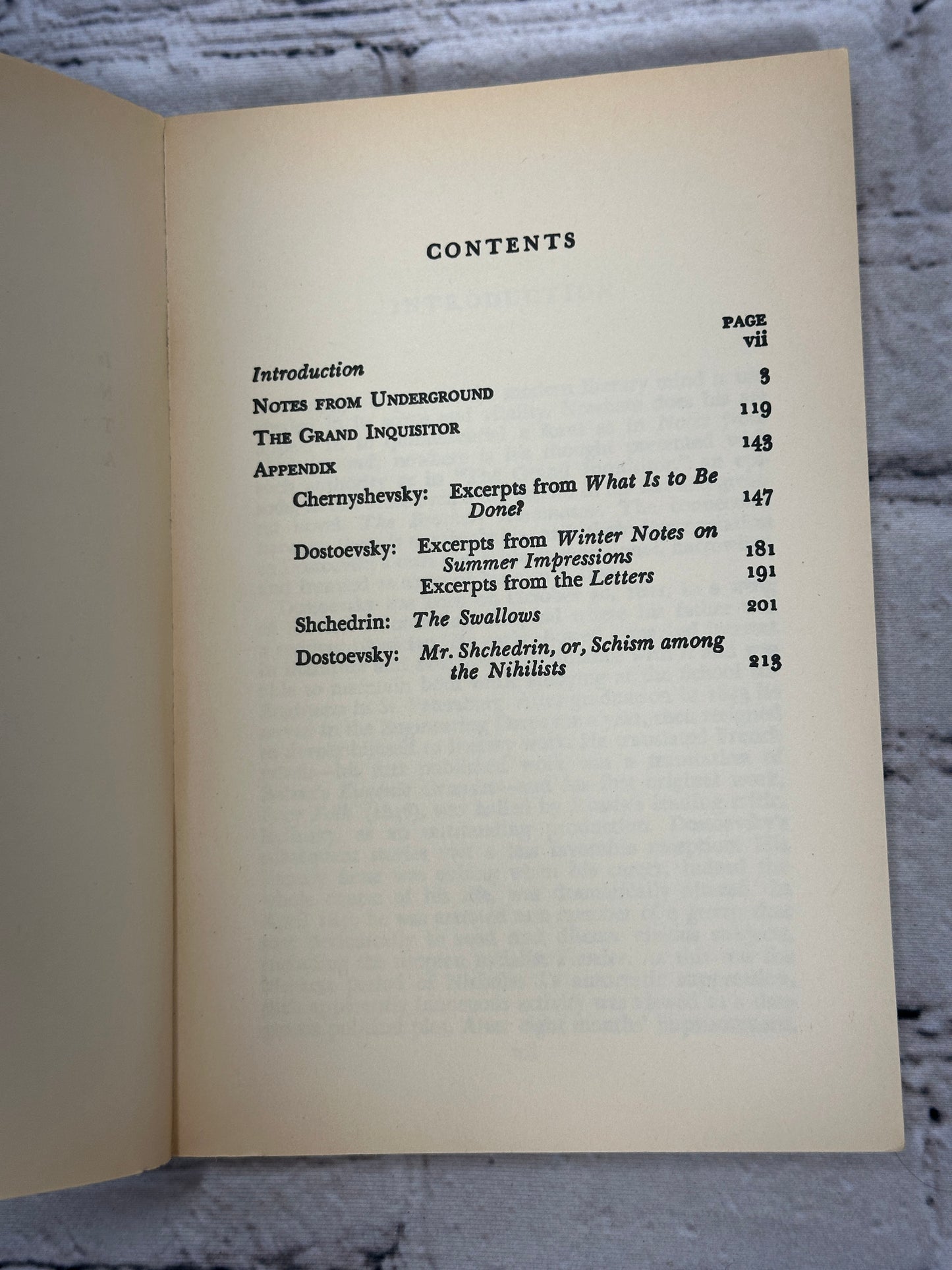 Notes from Underground and The Grand Inquisitor by Fyodor Dostoevsky [1991]