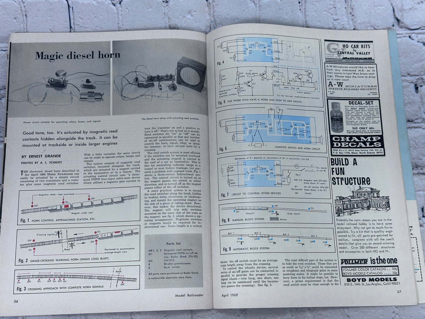 Model Railroader [Vo. 36, No. 4 · April 1969]