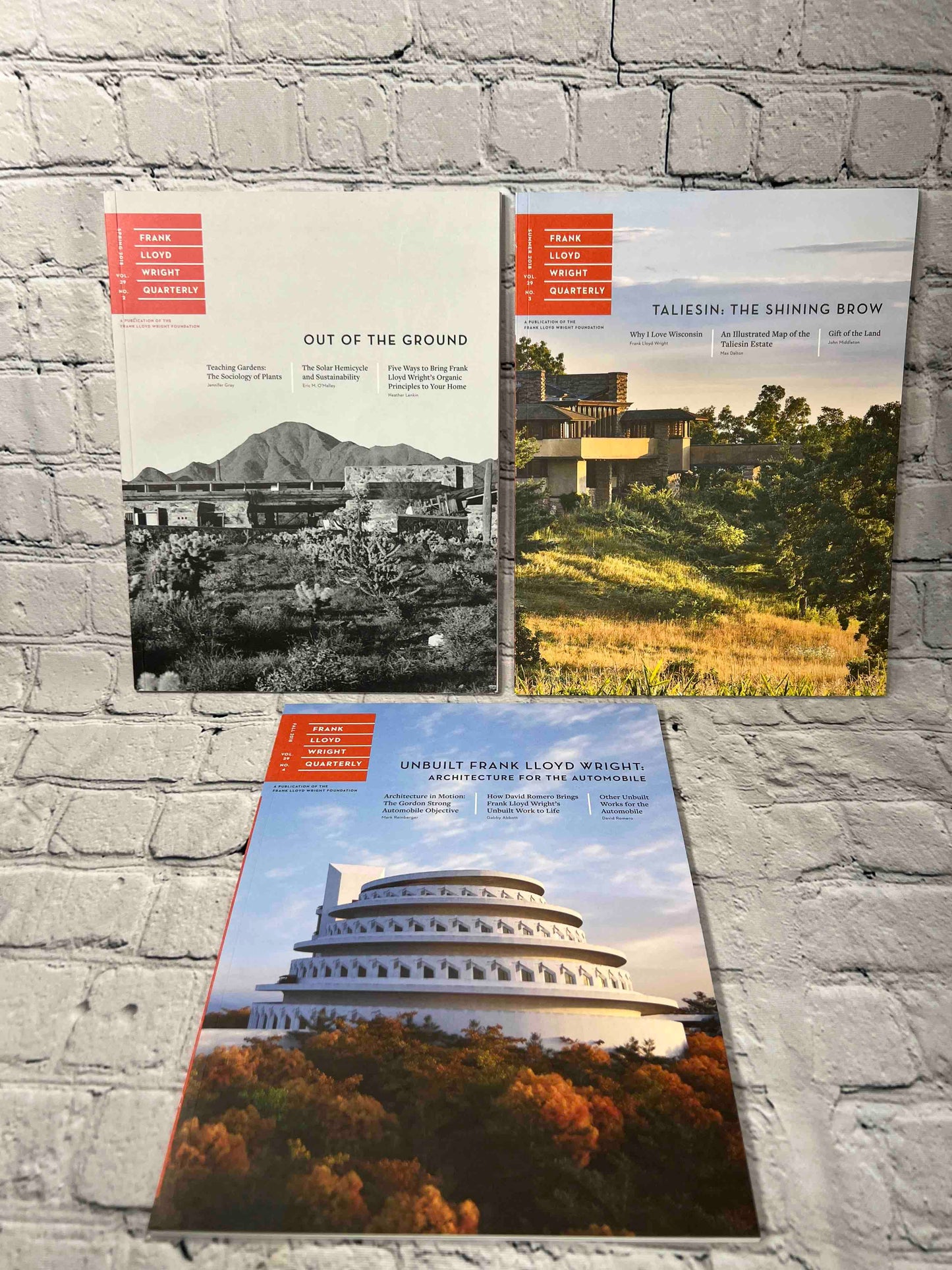 Frank Lloyd Wright Quarterly [Spring Summer Fall 2018]