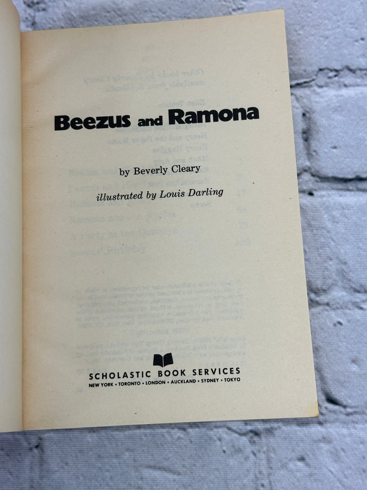 Beezus and Ramona by Beverly Cleary [1955 · Third Printing]