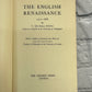 The English Renaissance 1510- 1688 by V. de Sola Pinto [1951 · 2nd edition]