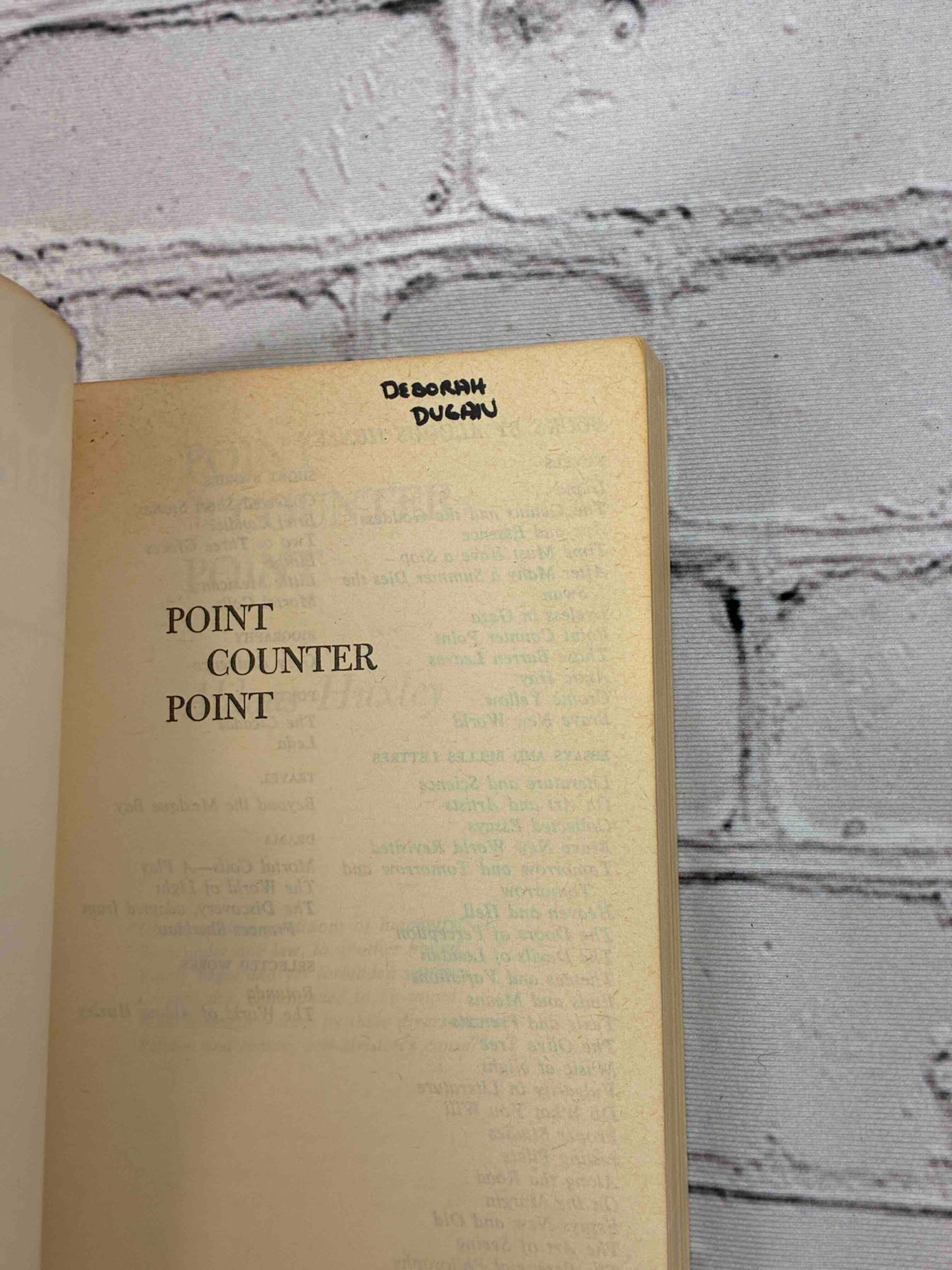 Point Counter Point
