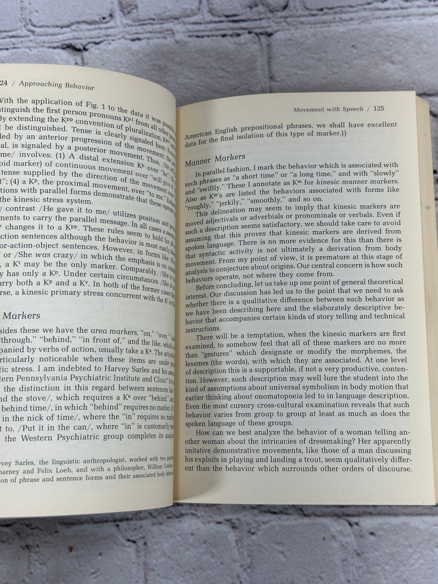 Kinesics and Context: Essays on Body Motion..by Ray Birdwhistell [1970]