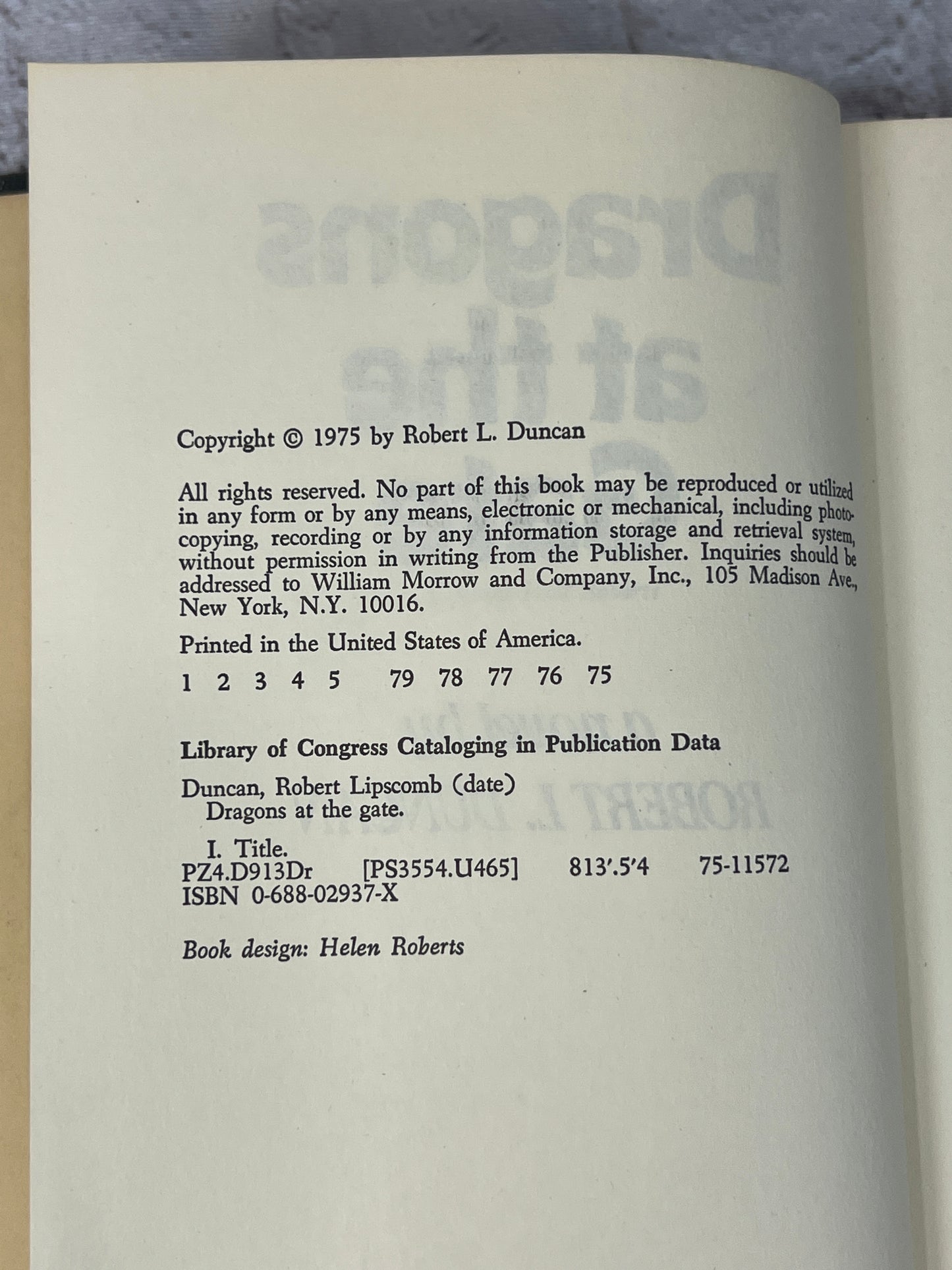 Dragons at the Gate by Robert L. Duncan [1975 · First Printing]