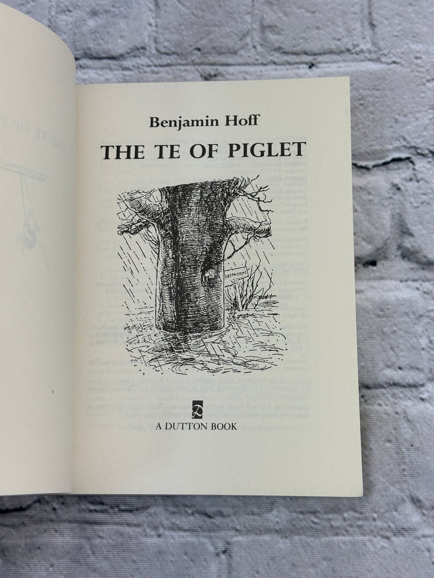 The Te of Piglet By Hoff, Benjamin [1992 · Eleventh Printing]