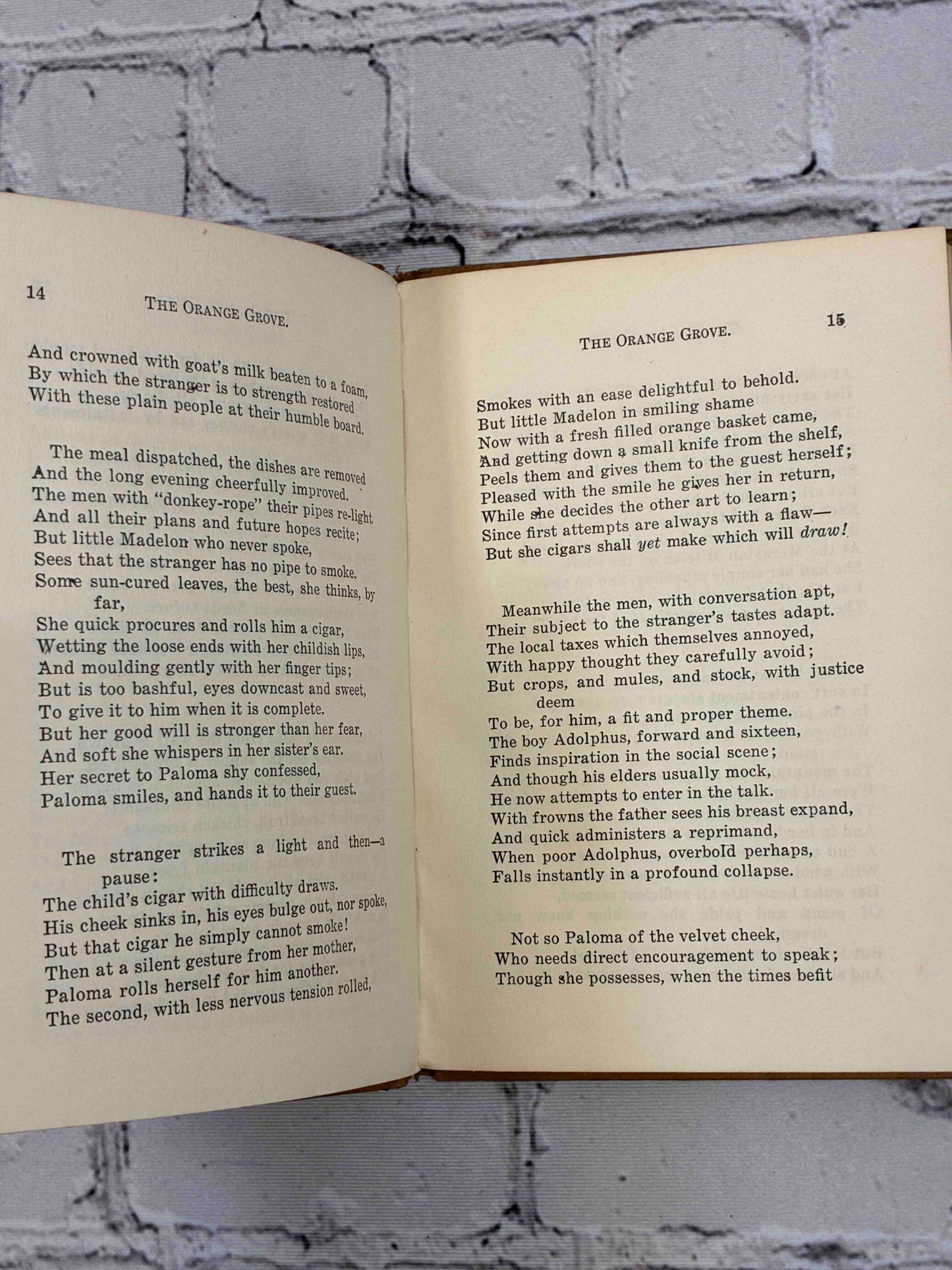 The Orange Grove and Other Poems of the Jamaica Peasantry