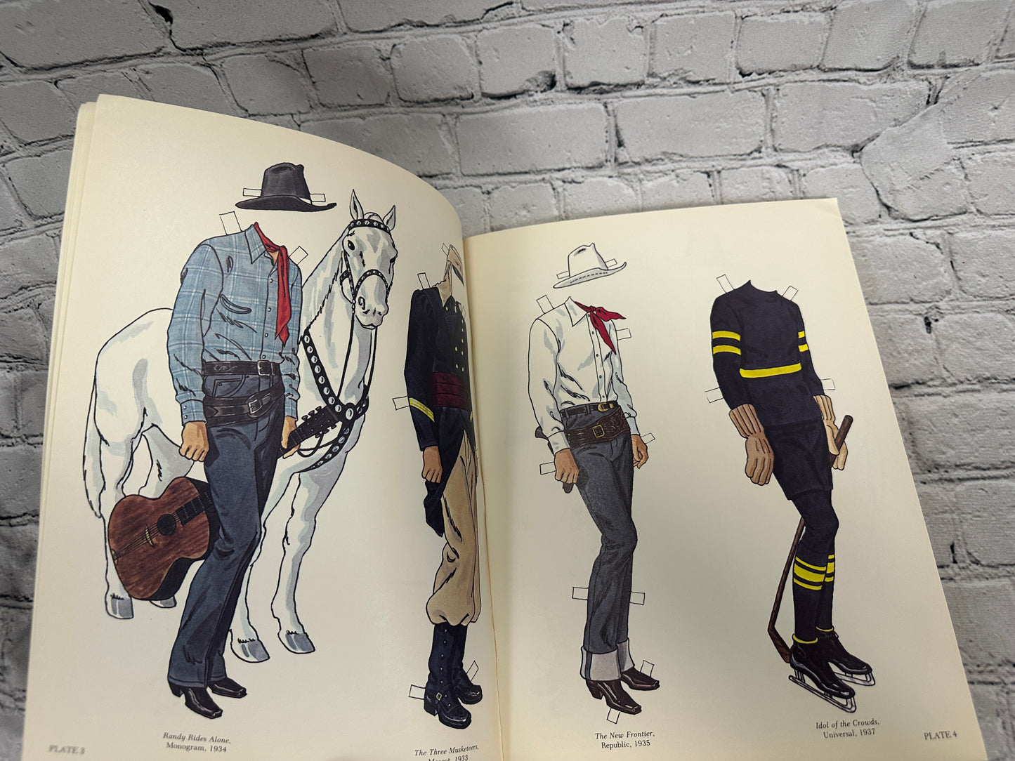 John Wayne Paper Dolls Collection Book Full Color by Tom Tierney [1981]