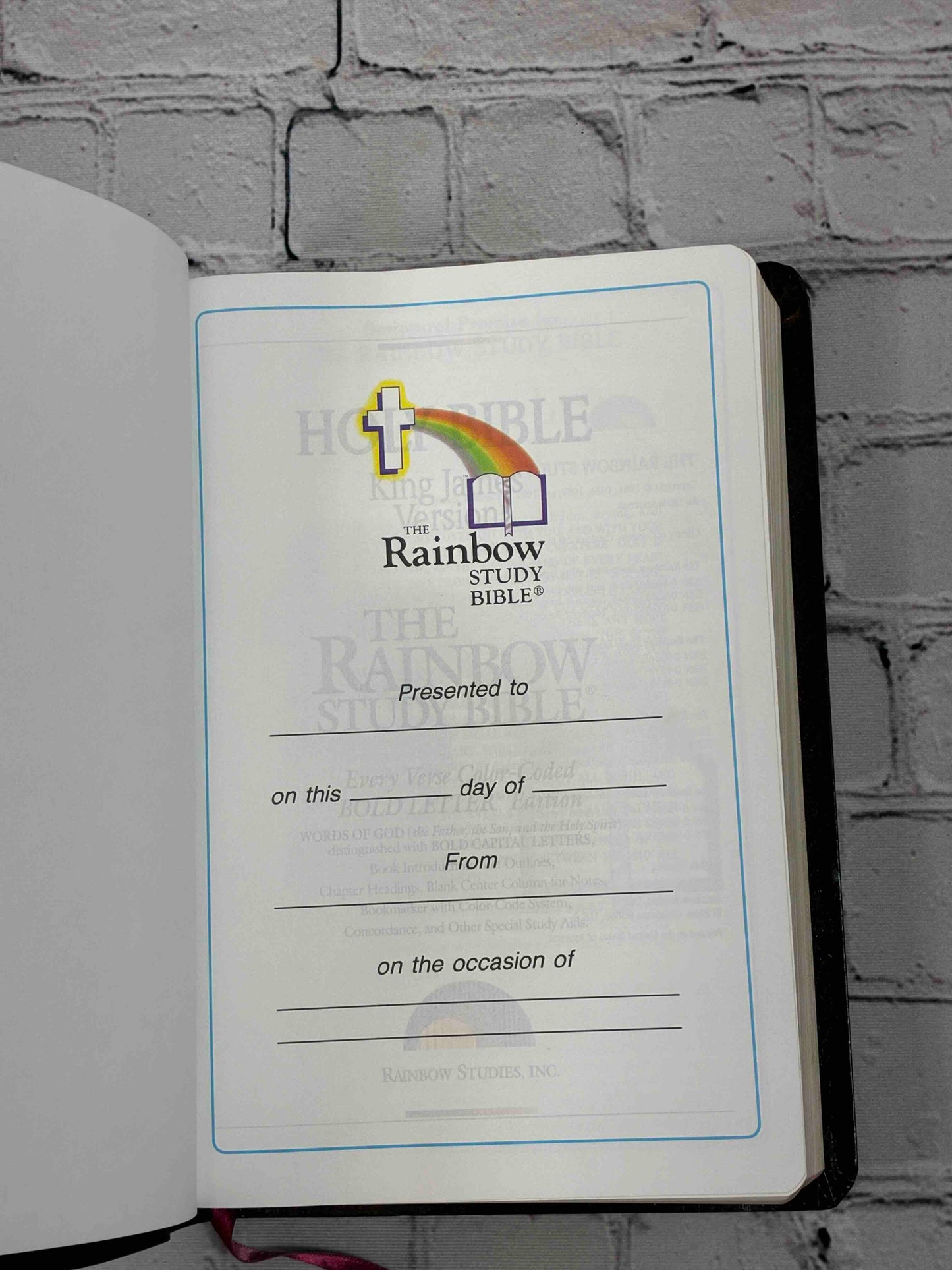 The Rainbow Study Bible: Holy Bible Containing the Old and New Testaments, King James Version