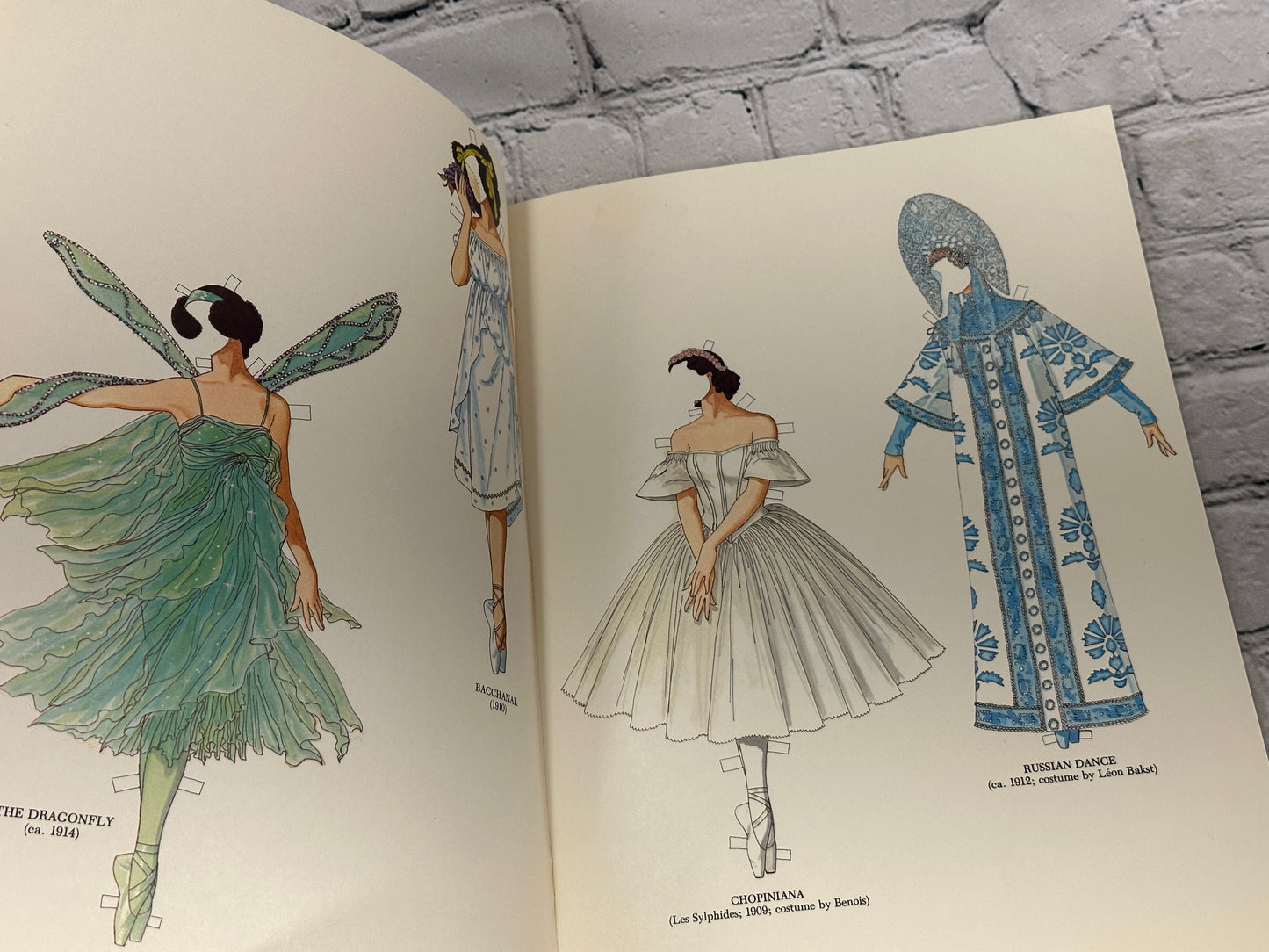 Pavlova & Nijinsky Paper Dolls in Full Color, Tom Tierney Russian Ballet [1981]