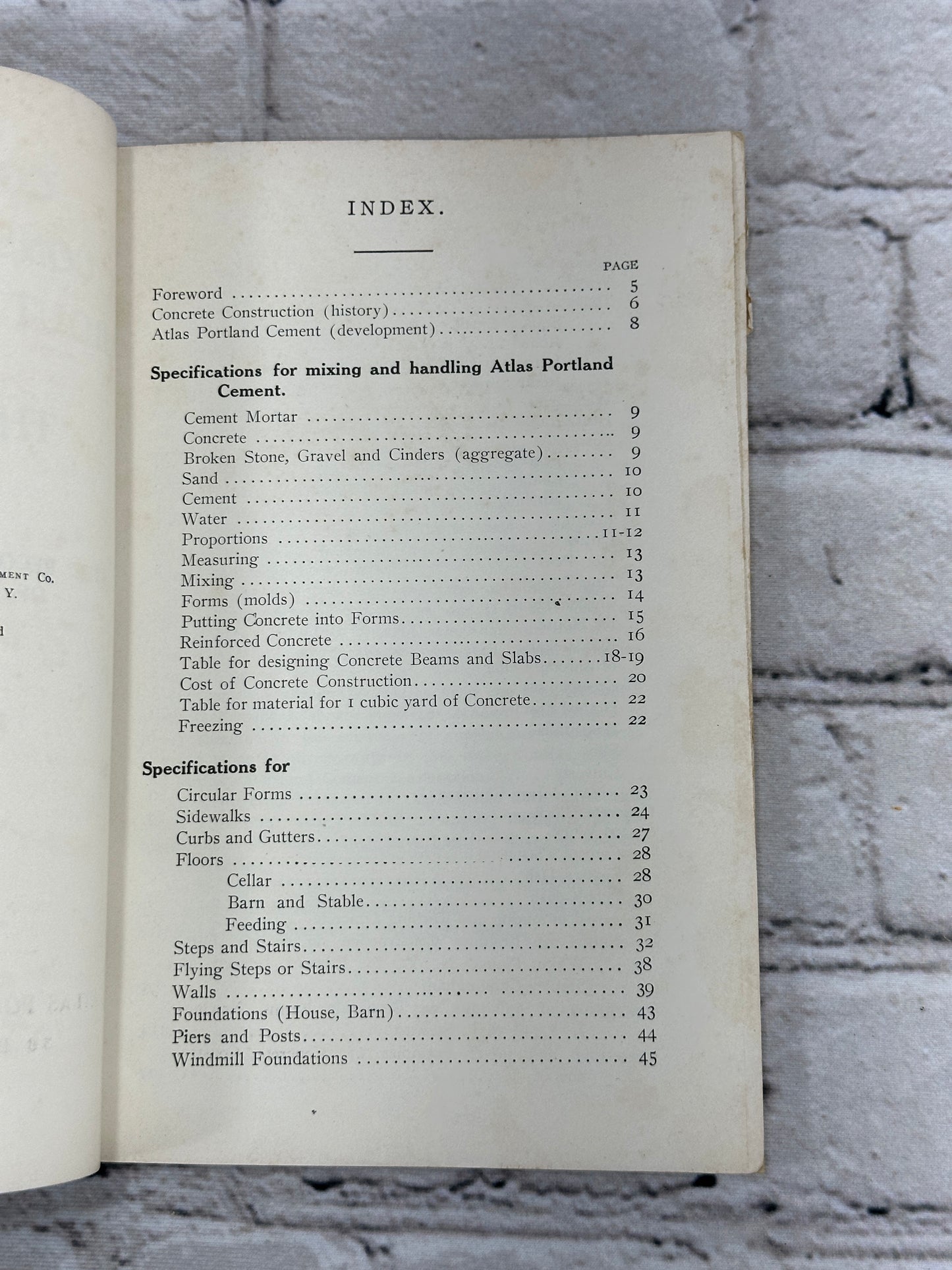 Concrete Construction About the Home and on the Farm [1905 · Sixth Edition]