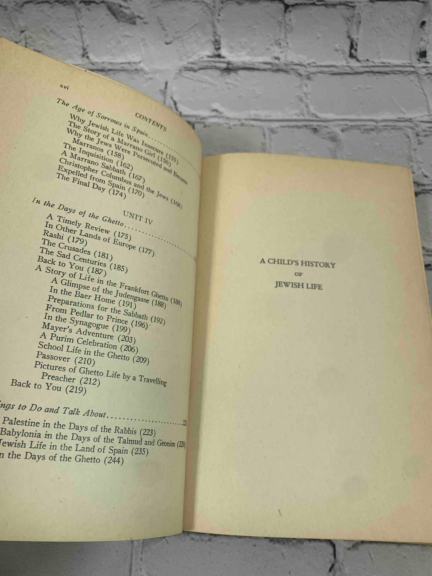 Child's History of Jewish Life