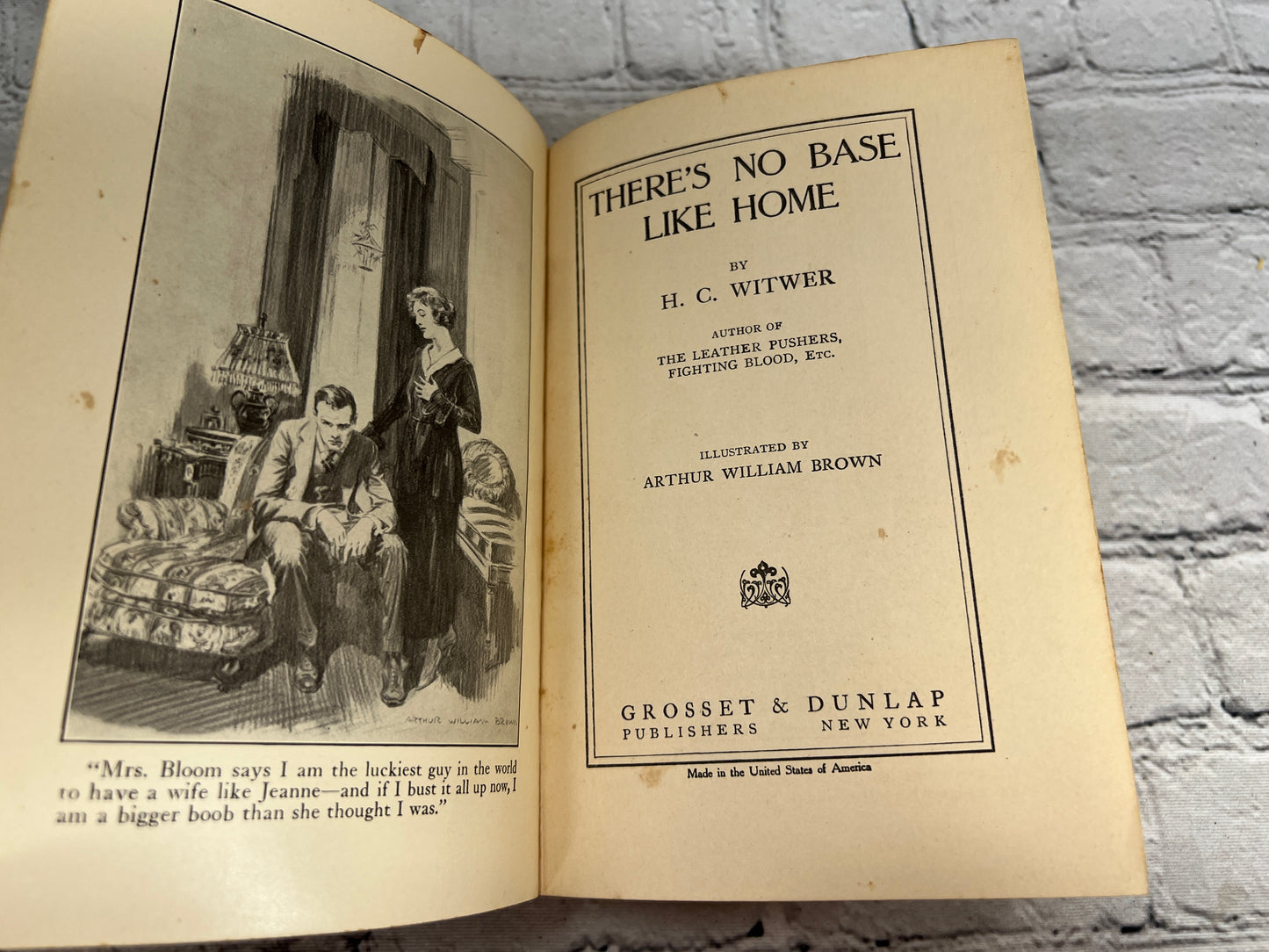 There's No Base Like Home by H.C.Witwer [1920]