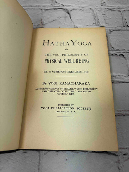 Hatha Yoga or the Yogi Philosophy of Physical Well-Being