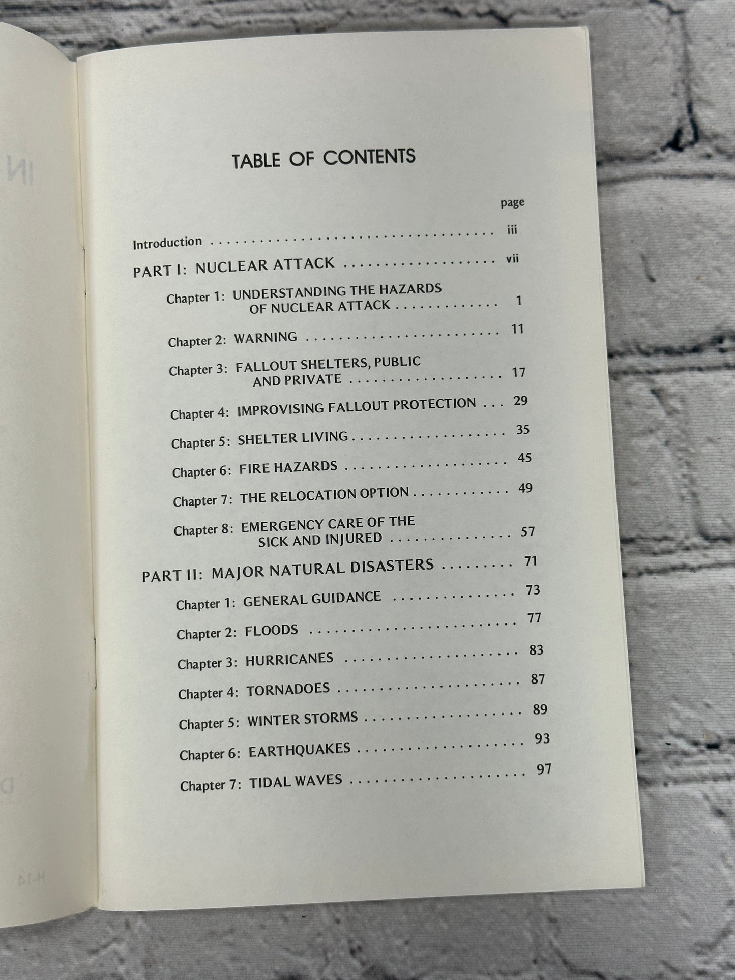 In Time of Emergency: A Citizen's Handbook Nuclear Attack by D.o.D. [1968]