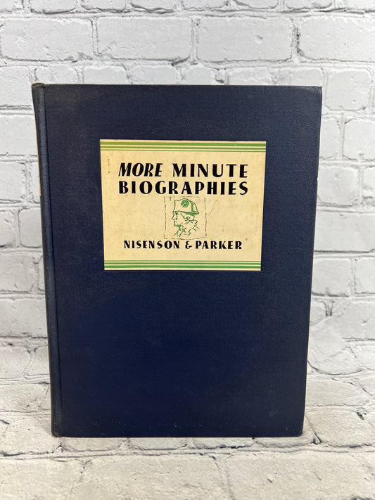 More Minute Biographies by Nisenson & Parker [1933]