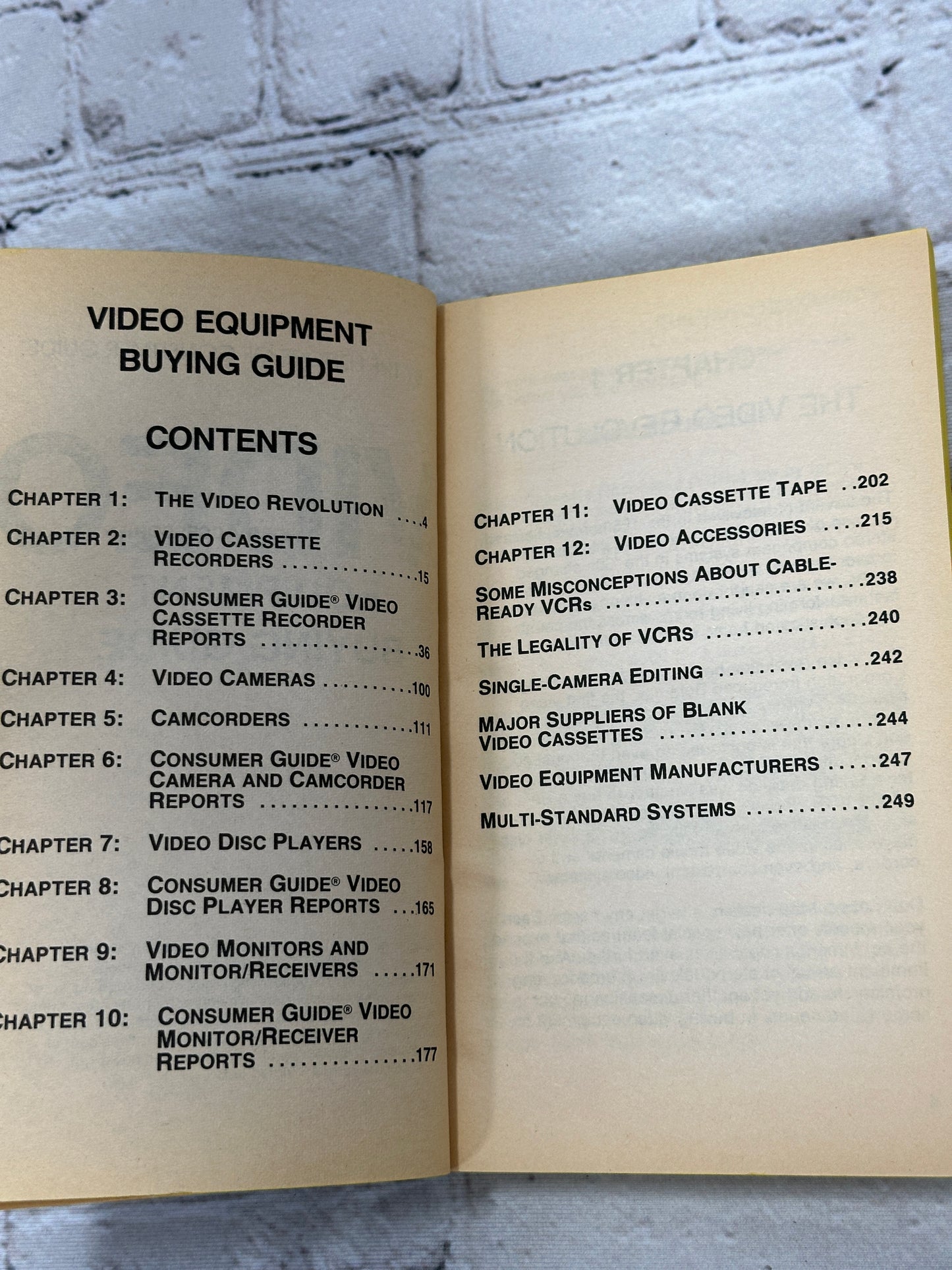 Consumer Guide: Video Equipment Buying Guide [1985]