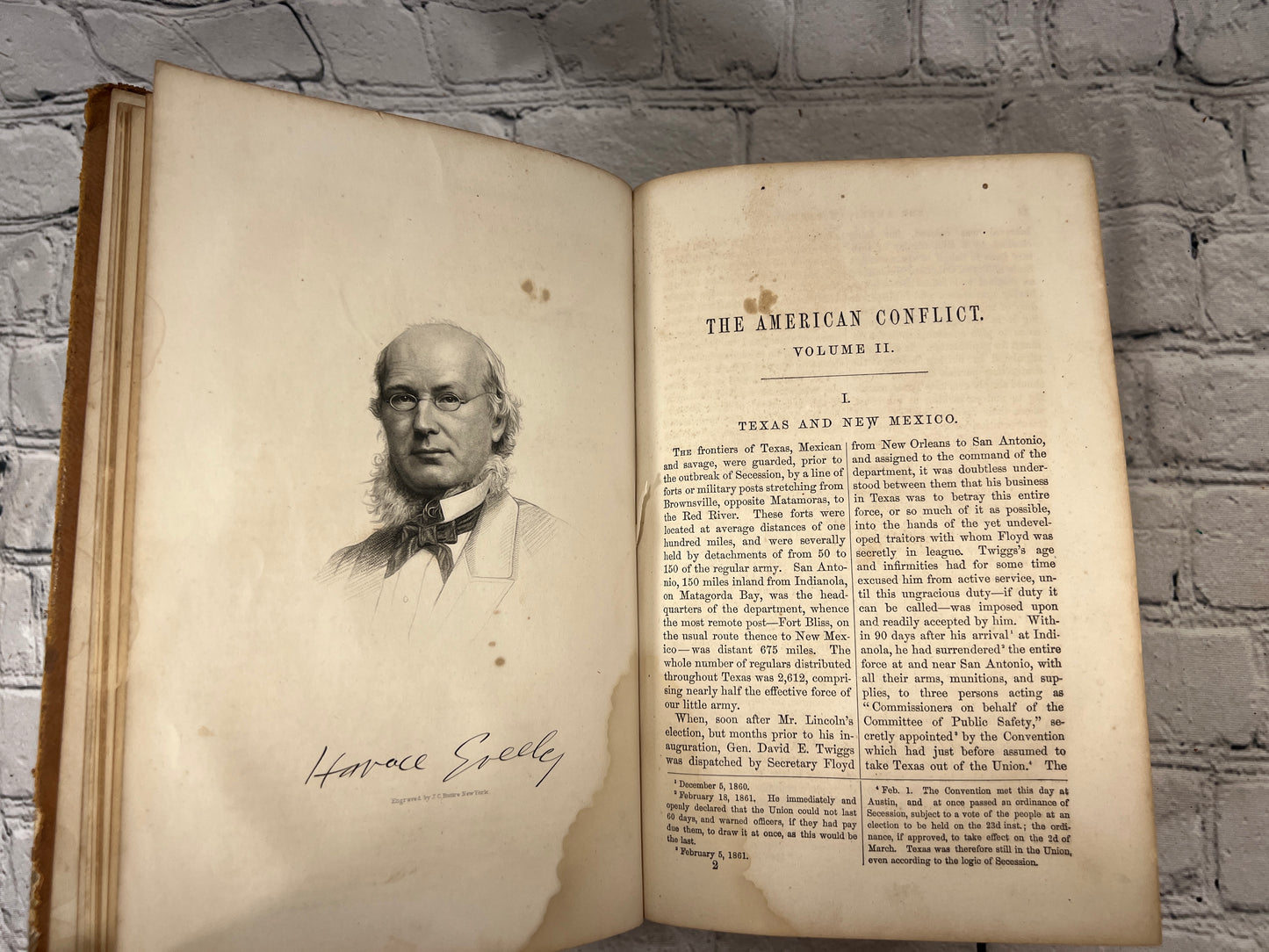 The American Conflict History of the Great Rebellion By Greeley [2 Vols · 1864]